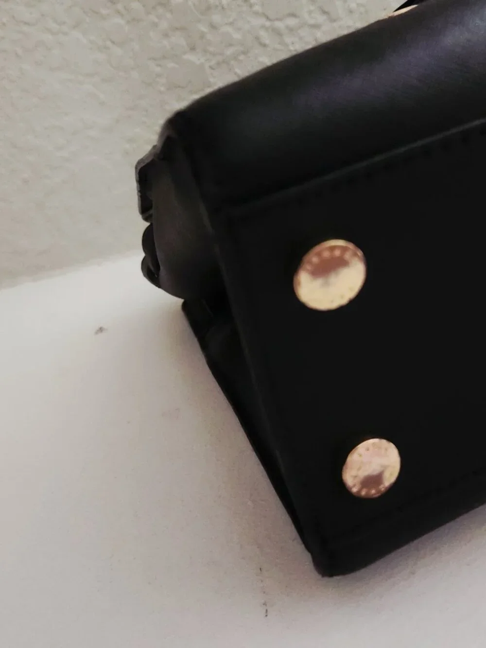 Michael Kors Black Leather Handbag Purse Satchel